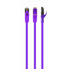 Gembird CAT6A S-FTP Patch Cable 1m Purple (PP6A-LSZHCU-V-1M) kábel és adapter