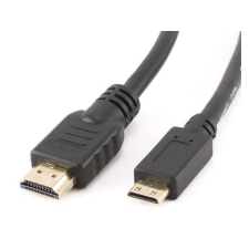 Gembird CC-HDMI4C-10 HDMI-A apa - Mini HDMI-C anya Nagy sebességű HDMI kábel Ethernettel 3m Fekete kábel és adapter