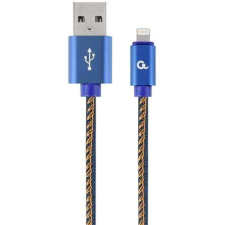 Gembird CC-USB2J-AMLM-2M-BL Lightning kábel Kék kábel és adapter