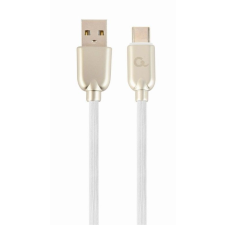 Gembird CC-USB2R-AMCM-1M-W Premium rubber Type-C USB charging and data cable 1m White kábel és adapter