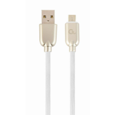 Gembird CC-USB2R-AMmBM-2M-W microUSB Premium rubber charging and data cable 2m White kábel és adapter