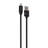 Gembird CCDB-mUSB2B-AMLM-6 Cotton braided 8-pin cable with metal connectors 1,8m Black (CCDB-MUSB2B-AMLM-6)