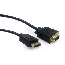 Gembird CCP-DPM-VGAM-6 DisplayPort - VGA (apa - apa) kábel 1.8m - Fekete kábel és adapter