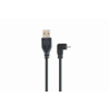  Gembird CCP-MUSB2-AMBM90-6 micro USB cable 2.0 AM-MBM5P angled 90 1,8m Black