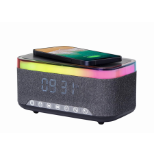 Gembird DAC-SPKBT-QC15-BK Digitális ébresztőóra fekete RGB ébresztőóra