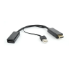 Gembird DSC-HDMI-DP HDMI to DisplayPort converter Black