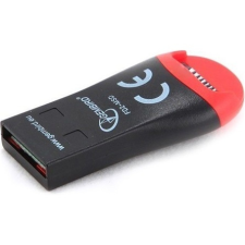Gembird FD2-MSD-3 kulcstartó USB2.0 microSDHC kártyaolvasó fekete-piros kulcstartó