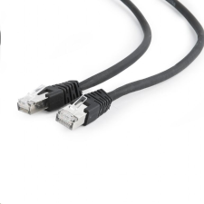 Gembird FTP CAT6A patch kábel 3m fekete (PP6A-LSZHCU-BK-3M) kábel és adapter
