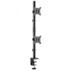 Gembird Gembird MA-D2-02 Adjustable 2-display vertical desk mount 17”-32” Black