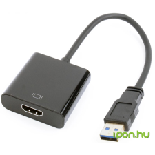 Gembird Gembird USB 3.0 apa ->HDMI anya Adapter Fekete kábel és adapter