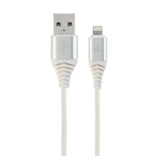 Gembird Lightning - USB-A adat- és töltőkábel 1m fehér-ezüst (CC-USB2B-AMLM-1M-BW2) (CC-USB2B-AMLM-1M-BW2) mobiltelefon kellék