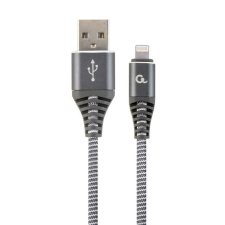 Gembird Lightning - USB-A adat- és töltőkábel 1m szürke-fehér (CC-USB2B-AMLM-1M-WB2) kábel és adapter