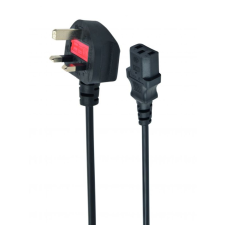 Gembird PC-187 UK Power cord 1, 8m Black kábel és adapter