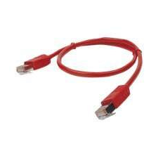 Gembird PP22-2M/R Gembird FTP kat.5e RJ45 patch kábel, 2m, piros kábel és adapter
