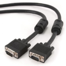 Gembird Premium DSub VGA Monitor kábel 3m Fekete kábel és adapter