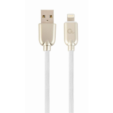 Gembird Premium rubber 8-pin charging and data cable 2m White kábel és adapter