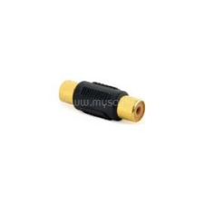 Gembird RCA -> RCA F/F adapter hosszabbító fekete (A-RCAFF-01) kábel és adapter