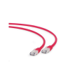 Gembird RJ45 CAT6A FTP M/M adatkábel 0.25m piros LSZH (PP6A-LSZHCU-R-0.25M)