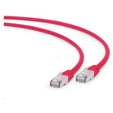  Gembird RJ45 CAT6A S/FTP - RJ45 CAT6A S/FTP M/M adatkábel 0.5m piros LSZH kábel és adapter