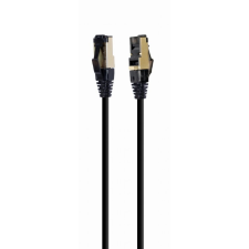 Gembird S/FTP CAT8 Patch kábel 7.5m Fekete kábel és adapter