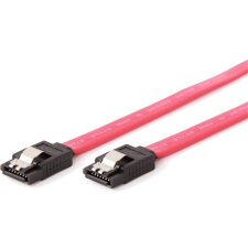 Gembird SATA 3 F/F adatkábel 0.3m piros metal clips kábel és adapter