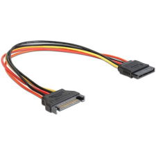 Gembird SATA Power M/F tápkábel 0.3m kábel és adapter