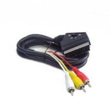 Gembird SCART - 3db RCA kétirányú kábel 1.8m (CCV-519-001) kábel és adapter