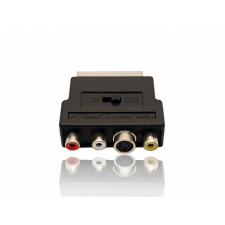 Gembird SCART dugó - 3x RCA aljzat adapter (CCV-4415) kábel és adapter