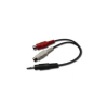 Gembird sztereó audio kábel miniJack / 2x RCA (CINCH) anya  0.2m