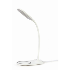 Gembird TA-WPC10-LED-01-W Asztali lámpa + Vezeték nélküli töltő - Fehér világítás