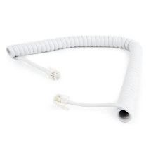 Gembird TC4P4CS-2M-W Telefonkábel 2m - Fehér (TC4P4CS-2M-W) kábel és adapter