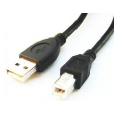 Gembird USB 2.0 A- B kábel, 1.8m, fekete kábel és adapter