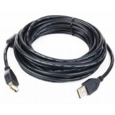 Gembird USB 2.0 A- B kábel, 1.8m, ferritmagos Fekete kábel és adapter
