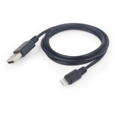 Gembird USB 2.0 A -> Lightning M/M adatkábel 1m fekete kábel és adapter
