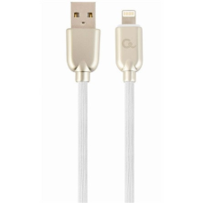  Gembird USB-A 2.0 -&gt; Lightning M/M adatkábel 1m fehér Premium rubber kábel és adapter