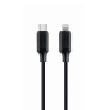 Gembird USB-C apa - Lightning apa 2.0 Adat és töltő kábel - Fekete (1,5m)