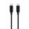 Gembird USB-C apa - USB-C apa 2.0 Adat és töltő kábel - Fekete (1,5m) (CC-USB2-CMCM100-1.5M)