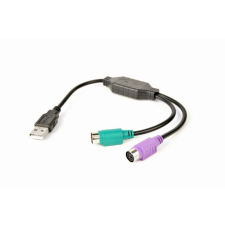 Gembird USB to PS/2 Converter Cable 0,3m Black (UAPS12-BK) kábel és adapter