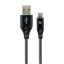 Gembird USB type-C - USB Type-A adat- és tötőkábel 1m (CC-USB2B-AMCM-1M-BW) (CC-USB2B-AMCM-1M-BW) kábel és adapter