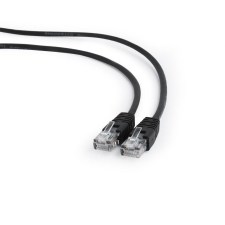 Gembird - UTP Cat5E patch kábel 0,25m - PP12-0.25M/BK kábel és adapter