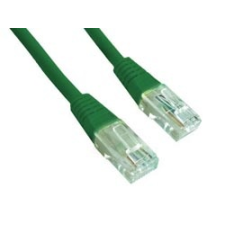 Gembird UTP kat.5e RJ45 patch kábel   3m  zöld kábel és adapter