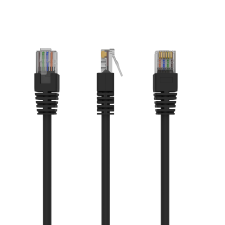 Gembird UTP Összekötő Fekete 5m PP12-5M/BK X60 60db kábel és adapter