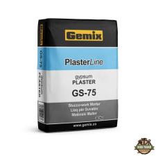 Gemix GS 75 Zsákos Glett - 20 kg glett, gipsz, csemperagasztó, por