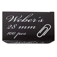 Gemkapocs WEBER'S 28mm nikkel 100db/dob gemkapocs, tűzőkapocs