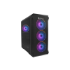 Genesis Irid 503 ARGB Micro Tower PC ház, fekete