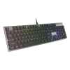 Genesis Thor 420 RGB mechanikus slim Gamer billentyuzet, US kiosztás Blue switch