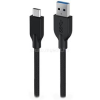 Genius ACC-A2CC-3A 1,5m USB-C-USB-A adat- és töltőkábel (fekete) (GENIUS_32590007401)