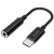 Genius ACC-C100 3,5mm audio jack to USB-C Black (GENIUS_32590012400)