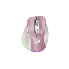 Genius Ergo 9000S Pro Bluetooth + RF Wireless Ergonomikus Egér - Rózsaszín (31030039403) egér