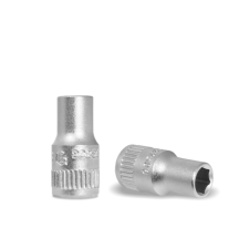 GENIUS TOOLS Dugókulcs - crowafej 1/4" 6 lap normál  6 mm Genius dugókulcs